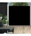 Patio Retractable Side Awning 170x300 cm Black