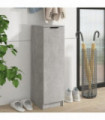 Shoe Cabinet Concrete Grey 30x35x100 cm Engineered Wood