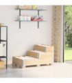 vidaXL 3-Tier Raised Bed 120x80 cm Solid Wood Pine