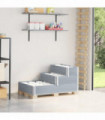 vidaXL 3-Tier Raised Bed Grey 120x80 cm Solid Wood Pine