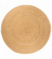 vidaXL Area Rug Braided Jute 210 cm Round