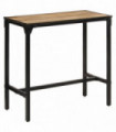 vidaXL Bar Table 110x55x107 cm Solid Rough Wood Mango