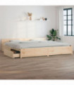 Bed Frame with Drawers 180x200 cm 6FT Super King