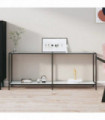vidaXL Console Table White 180x35x75.5 cm Tempered Glass