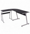 Corner Desk L-Shaped Black