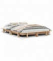 vidaXL Bed Frame 120x190 cm Small Double Solid Wood Pine