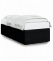 vidaXL Bed Frame Black Single Fabric