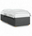 vidaXL Bed Frame Dark Grey 100x200 cm Fabric