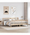 vidaXL Bed Frame without Mattress 180x200 cm Super King Solid Wood Pine