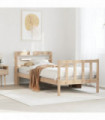 vidaXL Bed Frame without Mattress 90x200 cm Solid Wood Pine