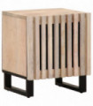 vidaXL Bedside Cabinet 40x34x46 cm Solid Wood Bleached Mango