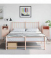 vidaXL Bedside Cabinets 2 pcs Pink 36x39x78 cm Steel