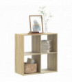 vidaXL Bookcase Sonoma Oak 68.5x32x68.5 cm Engineered Wood
