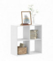 vidaXL Bookcase White 68.5x32x68.5 cm Engineered Wood