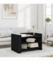 vidaXL Coffee Table Black 80x50x50 cm Engineered Wood