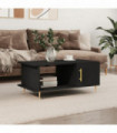 vidaXL Coffee Table Black 90x50x40 cm Engineered Wood