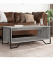 vidaXL Coffee Table Grey Sonoma 100x51x40 cm Engineered Wood