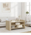 vidaXL Coffee Table Sonoma Oak 100x50x50 cm Engineered Wood