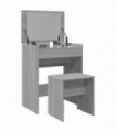 vidaXL Dressing Table and Stool Grey Sonoma 60x40x113.5 cm