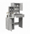 vidaXL Dressing Table with Cabinet Concrete Grey 80x35x132 cm