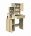 vidaXL Dressing Table with Cabinet Sonoma Oak 80x35x132 cm