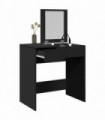 vidaXL Dressing Table with Mirror Black 73x46.5x120 cm
