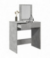 vidaXL Dressing Table with Mirror Concrete Grey 73x46.5x120 cm