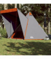 vidaXL Family Tent Tipi 6-Person Grey Waterproof