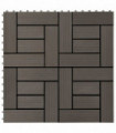 vidaXL 22 pcs Decking Tiles 30x30 cm 2 sqm WPC Dark Brown