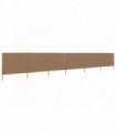 6-panel Wind Screen Fabric 800x80 cm Taupe