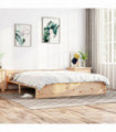 Bed Frame Solid Wood 200x200 cm