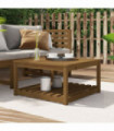 vidaXL Garden Table Honey Brown 82.5x82.5x45 cm Solid Wood Pine