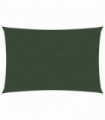 Sunshade Sail 160 g/m² Dark Green 3x4.5 m HDPE