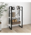 Book Cabinet White 80x30x105 cm Engineered Wood