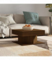 Coffee Table Brown Oak 57x57x30 cm Engineered Wood