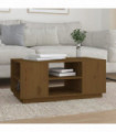 Coffee Table Honey Brown 90x49x40.5 cm Solid Wood Pine