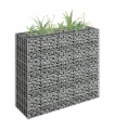Gabion Raised Bed Galvanised Steel 90x30x90 cm