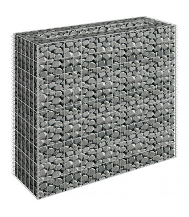 Gabion Raised Bed Galvanised Steel 90x30x90 cm