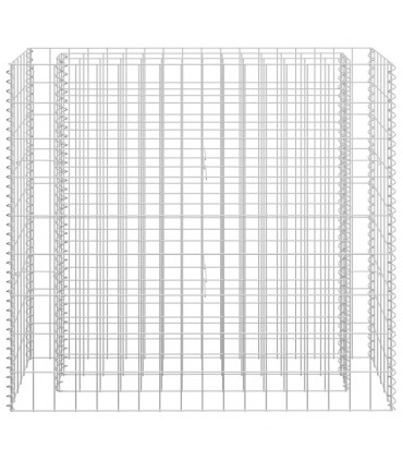 Gabion Raised Bed Galvanised Steel 90x30x90 cm