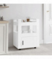 Kitchen Trolley White 60x45x80 cm Engineered Wood