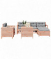 vidaXL 7 Piece Garden Sofa Set Solid Wood Douglas Fir