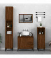 vidaXL Bathroom Cabinet Brown Oak 65x33x60 cm Engineered Wood