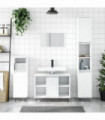 vidaXL Bathroom Cabinet White 80x33x60 cm Engineered Wood