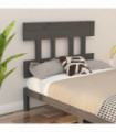 vidaXL Bed Headboard Grey 103.5x3x81 cm Solid Wood Pine