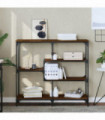 vidaXL Console Table Brown Oak 103x32x95 cm Engineered Wood