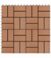vidaXL 22 pcs Decking Tiles 30x30 cm 2 sqm WPC Brown