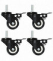 24 pcs Swivel Casters with Brakes 50 mm