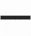 6-panel Wind Screen Fabric 800x80 cm Black