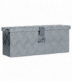 vidaXL Aluminium Box 48.5x14x20 cm Silver