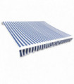 Awning Top Sunshade Canvas Blue & White 6x3m (Frame Not Included)